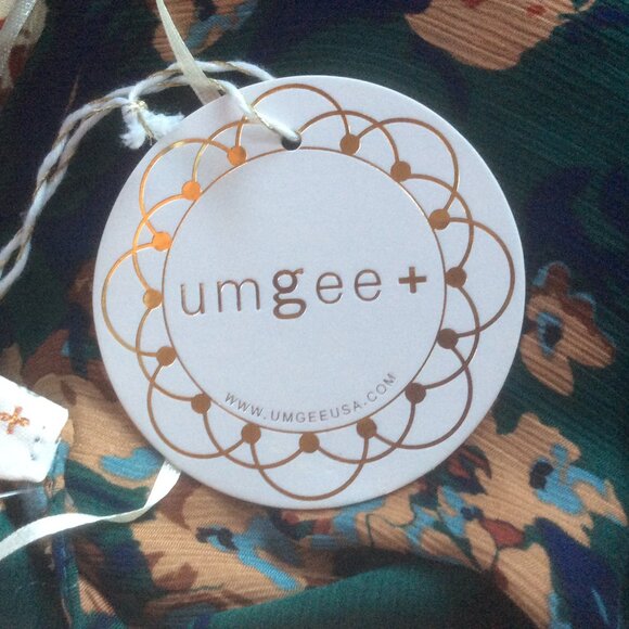 Umgee USA NWT Green Forest Mix Lightweight Earthy Floral Boho Kimono Size XL - Picture 3 of 5